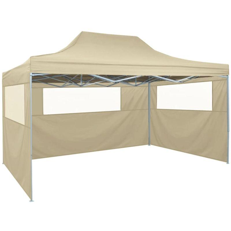 vidaXL Chapiteau Rétractable 4 Parois Latérales 3x6 m Bleu Tonnelle Tente