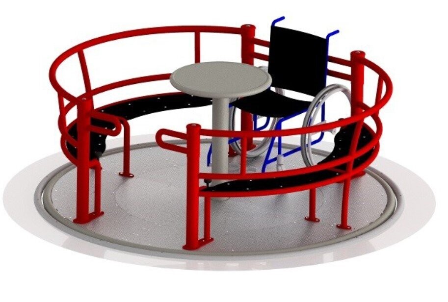 Tourniquet PMR fauteuil roulant - Caroussel - Référence BT500100_0