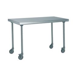 Tournus Equipement Table inox centrale sur roues longueur 1400 mm Tournus - 414973 - plastique 414973_0