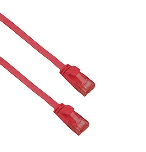 HELOS - Câble patch ultra fin U/UTP Cat 6 - Rouge - 10 m - Référence 262983_0