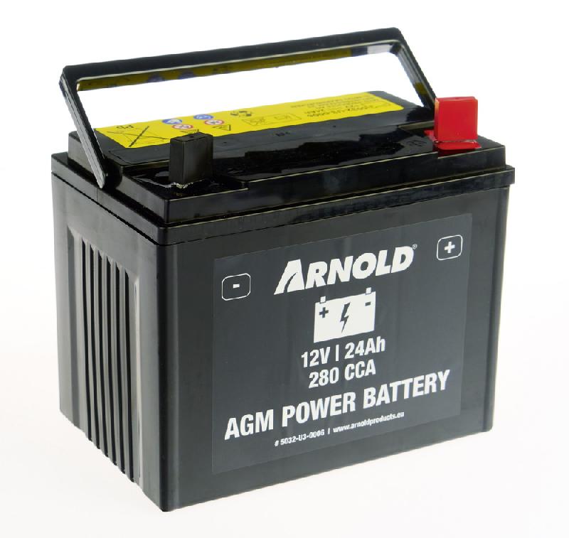 Batterie AZ106 - AGM U1R-280 SLA pour tracteur tondeuse - + terminal droite_0