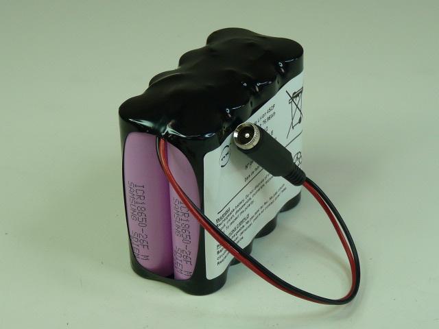 BATTERIE LI-ION 8X 18650 ST2 4S2P 2 RANGÉES DE 4 14.8V 5.2AH F150_0