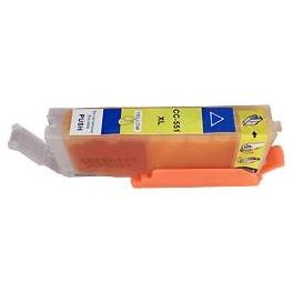 Cartouche jet d'encre compatible - Canon Pixma IP7250/7260/MG5450/MG6350/MX925 (CLI-551YXL) - Yellow 15 ml - C551YXL_0