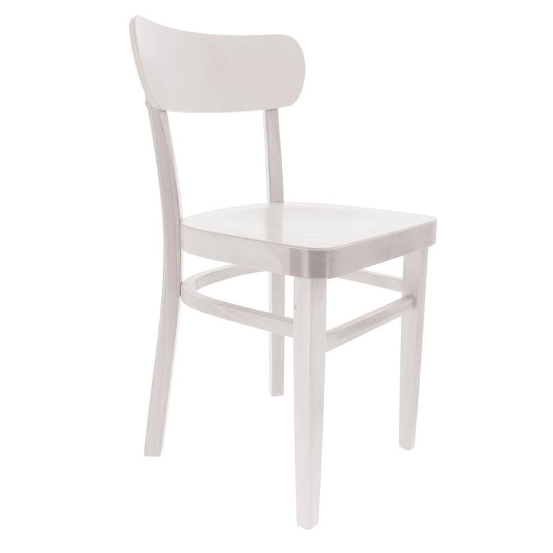 Chaise restaurant bois Bastia - BLANC_0