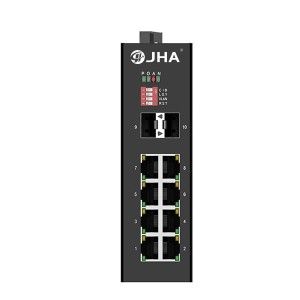 Commutateurs - switch - JAI-IGS28P - 8 ports 10/100/1000TX PoE/PoE+ et 2 ports 1000X SFP - Unmanaged industriel_0