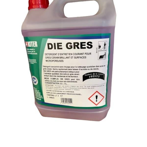 DIE GRES - Détergent concentré sans rinçage pour sols en grès cérame brillant et surfaces micro-poreuses_0