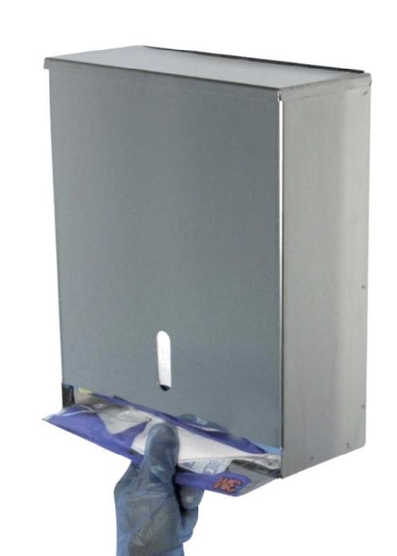 Distributeur mural inox pour masques anti-poussière pliables - DSTMK-JR03/B_0