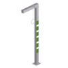 Douche d’urgence résistante au gel - PremiumLine chauffée - B-SAFETY - inox - profondeur 600 mm_0