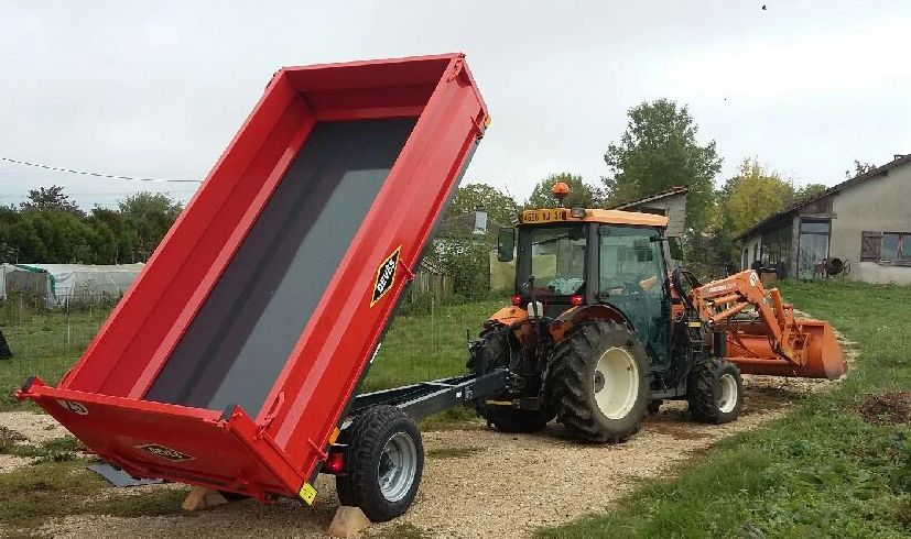 Gv 40 br benne agricole à ridelles démontables - devès - charge 4 t_0