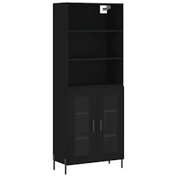 HELLOSHOP26 - Buffet bahut commode armoire meuble de rangement organisateur cuisine salle de séjour salon haut 69,5 x 34 x 180 cm bois d'ingénierie_0