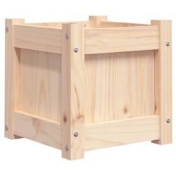 Helloshop26 - Jardinière bac lit surélevé plantes fleurs terrasse jardin 31 x 31 x 31 cm bois de pin massif marron 02_0037498 - 3000220921953_0