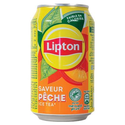 Ice Tea Pêche Lipton, en canette, lot de 24 x 33 cl_0