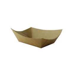 Packnwood FHC - 1000Pcs - Barquette kraft ingraissable avec PE - 140x100x30mm, 220ml - marron en carton - recyclable et éco-responsable_0