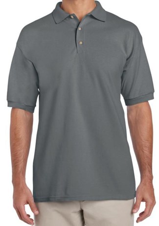 POLO MANCHES COURTES ANTHRACITE T.XL