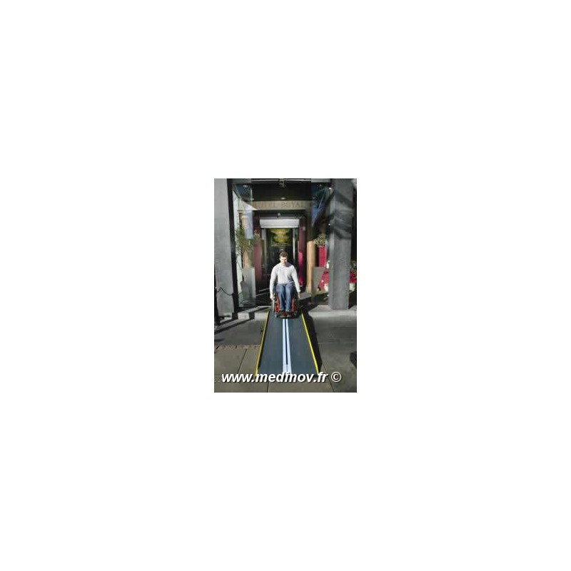Rampe d'accès 125 cm en fibre de verre ultra légère - Réf. 30100-125 - Supporte jusqu'à 300 kg_0