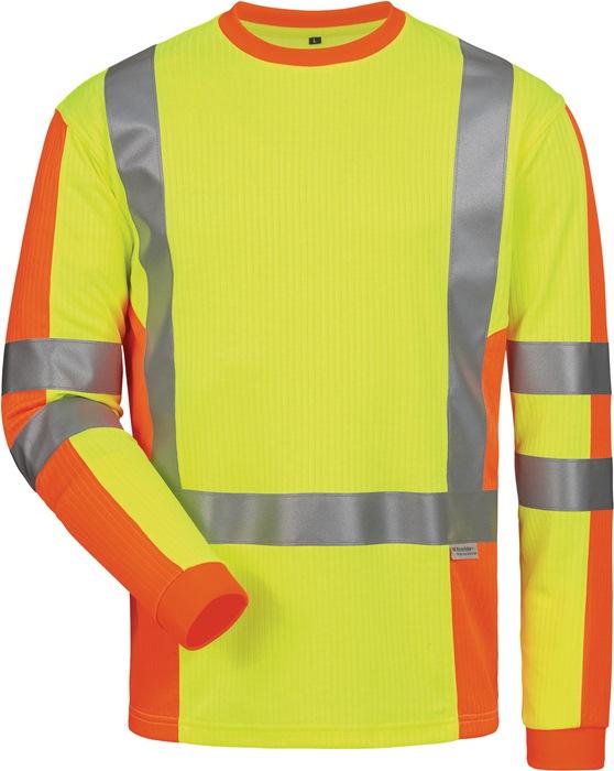 T-shirt manches longues anti-UV - Haute visibilité Drachten Taille XXXL Jaune/Orange ELYSEE - Bandes réfléchissantes 3M_0