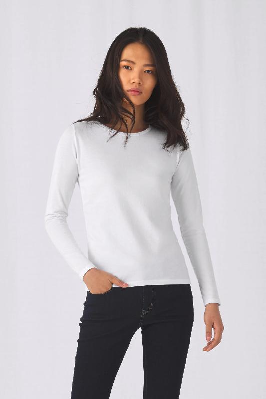 T-shirt manches longues femme #E190 - B&C - 100% coton pré-rétréci - Réf: CGTW08T_0