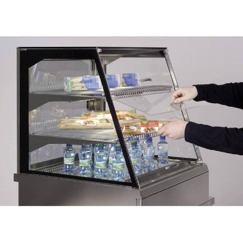Vitrine de présentation en inox modèle MAP self cold 3_0