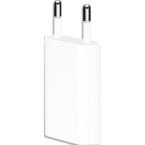 Apple adaptateur secteur usb 5 w pour iphone, apple watch et ipod câble de charge vendu séparément_0