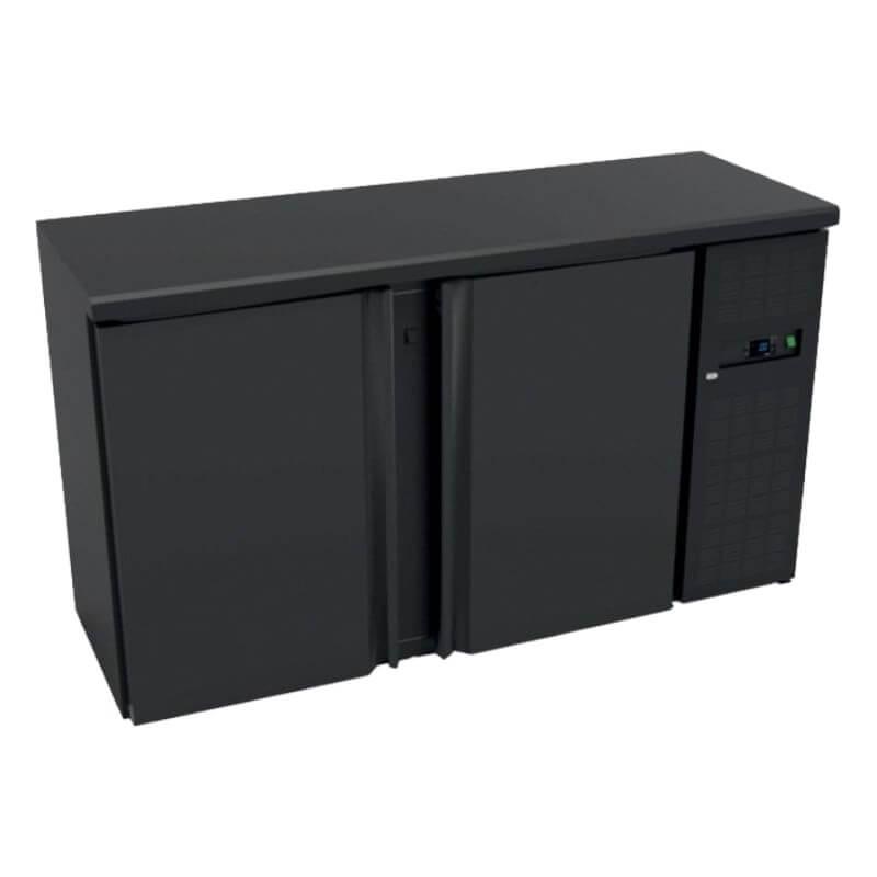 Arrière-bar réfrigéré 4 portes battantes pleines - Température ajustable 0°C à +10°C - Marque Furnotel_0
