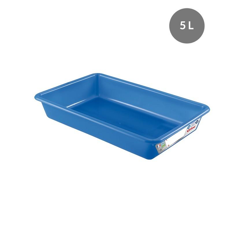 Bacs plats avec antimicrobien 3 litres - 5 litres - 8 litres - BCPLHDBL-GL02/AM_0