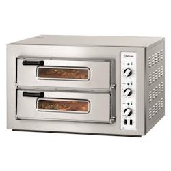 Four à Pizza Double Électrique 4 Pizzas Pro - NT 502 6,0 kW - Bartscher - argenté acier 2002028_0