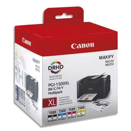 Canon multipack 4 couleurs jet d'encre pgi1500xl 9182b004_0