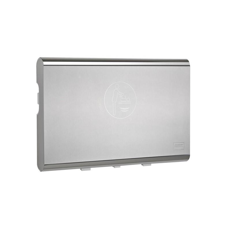 CP0016HCS - BabyMedi table à langer satinée en inox avec surface anti-microbienne - jusqu'à 22 kg_0