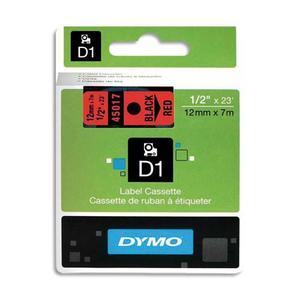 Dymo ruban d1 noir/rouge 12mmx7m pour 1000/1000+/2000/3500/4500/5000/5518_0