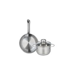 Ensemble de 1 Poêle de cuisson 24 cm et 1 faitout 16 cm Elo Profi Brillant - 3176239986617_0