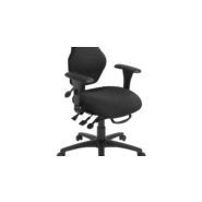 Ergoforce - chaise de bureau ergonomique - dossier moyen - ergoCentric - résistante et ajustable_0