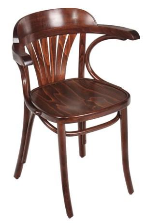 FAUTEUIL BISTROT PALMA BOIS NOYER