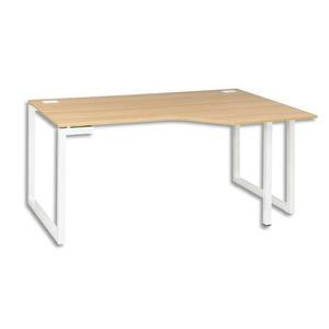 Gautier office plan compact retour droit pied cadre sunday chêne - dim. L160/60 x h73 x p105/80 cm_0