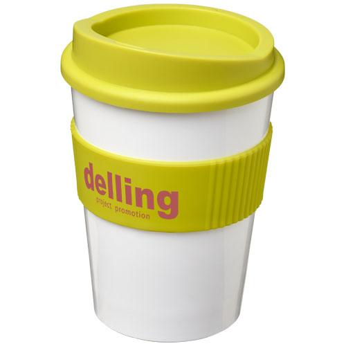 Gobelet Americano medio 300 ml - avec bandeau antidérapant en silicone - isotherme à simple paroi_0