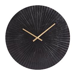 Horloge en métal soleil noir 59 cm -  Rond Aluminium Table Passion - noir aluminium 3106239541028_0