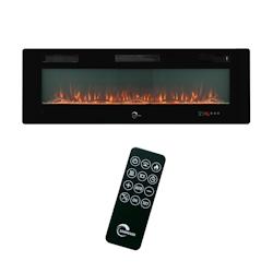 Insert Cheminée Electrique Valtaia Plat Sannover 2000 W / 152 cm - noir acier 3760401213085_0