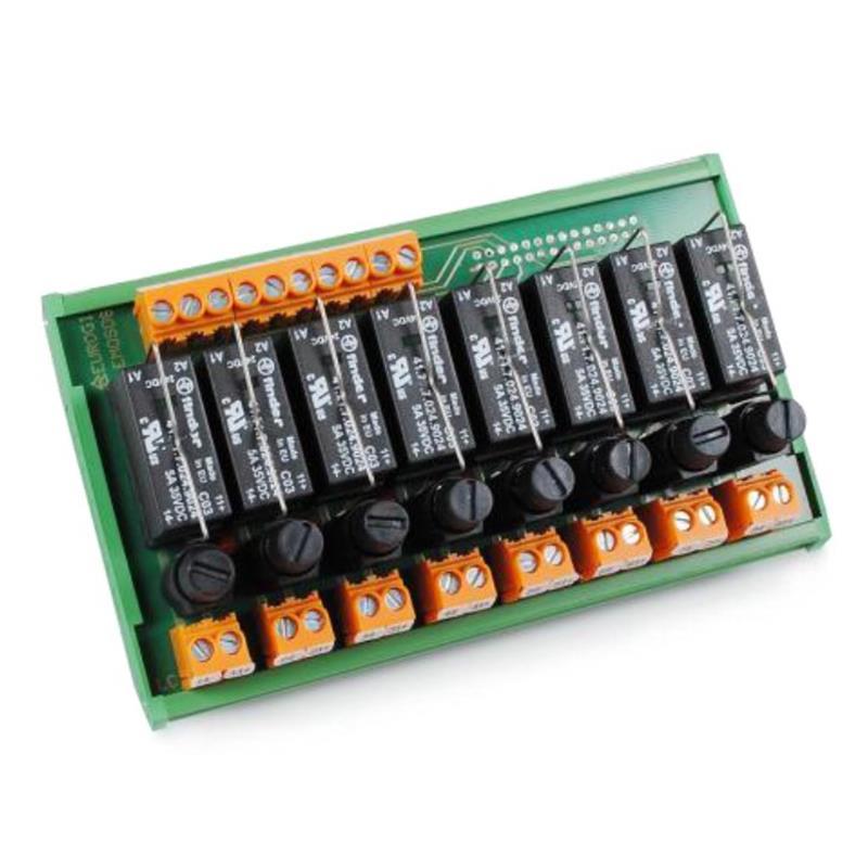 Module relais SPDT 16A - 16 relais avec fusible - DEBR 31E017511 | EMRF16.16Z/24C_0
