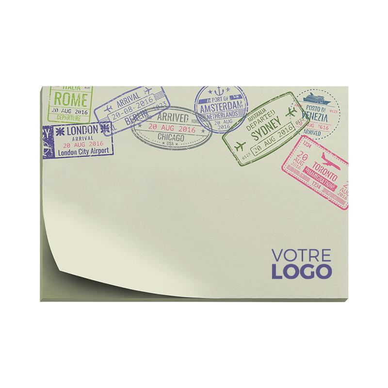 Notes adhésives rectangulaires 50 feuilles Everly - Blocs-notes personnalisés_0