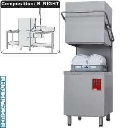Pack lave vaisselle a capot pro fast wah : table de prelavage droite avec douchette et table de sortie fast wash - DK7/6/B-D_0