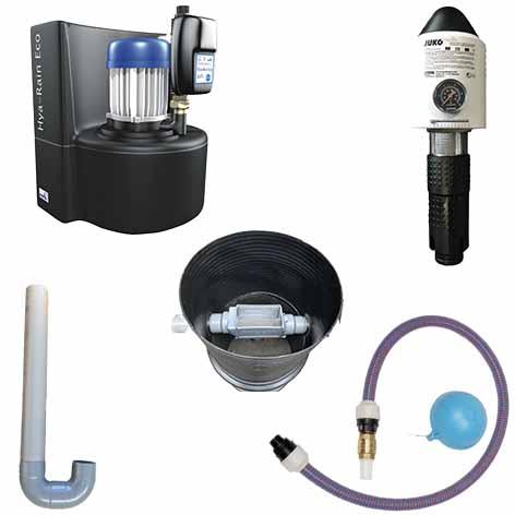 Pack optimum - Kit aspiration flottante DN 25 - Panier filtrant - Tube Anti-remous - Filtre de protection Judo Juko - Système de gestion des eaux pluviales automatique_0