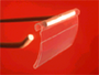 Porte-étiquettes pivotant bombé réf. 54 - transparent, pour broches en T de 4 à 6 mm, capacité 40 mm_0