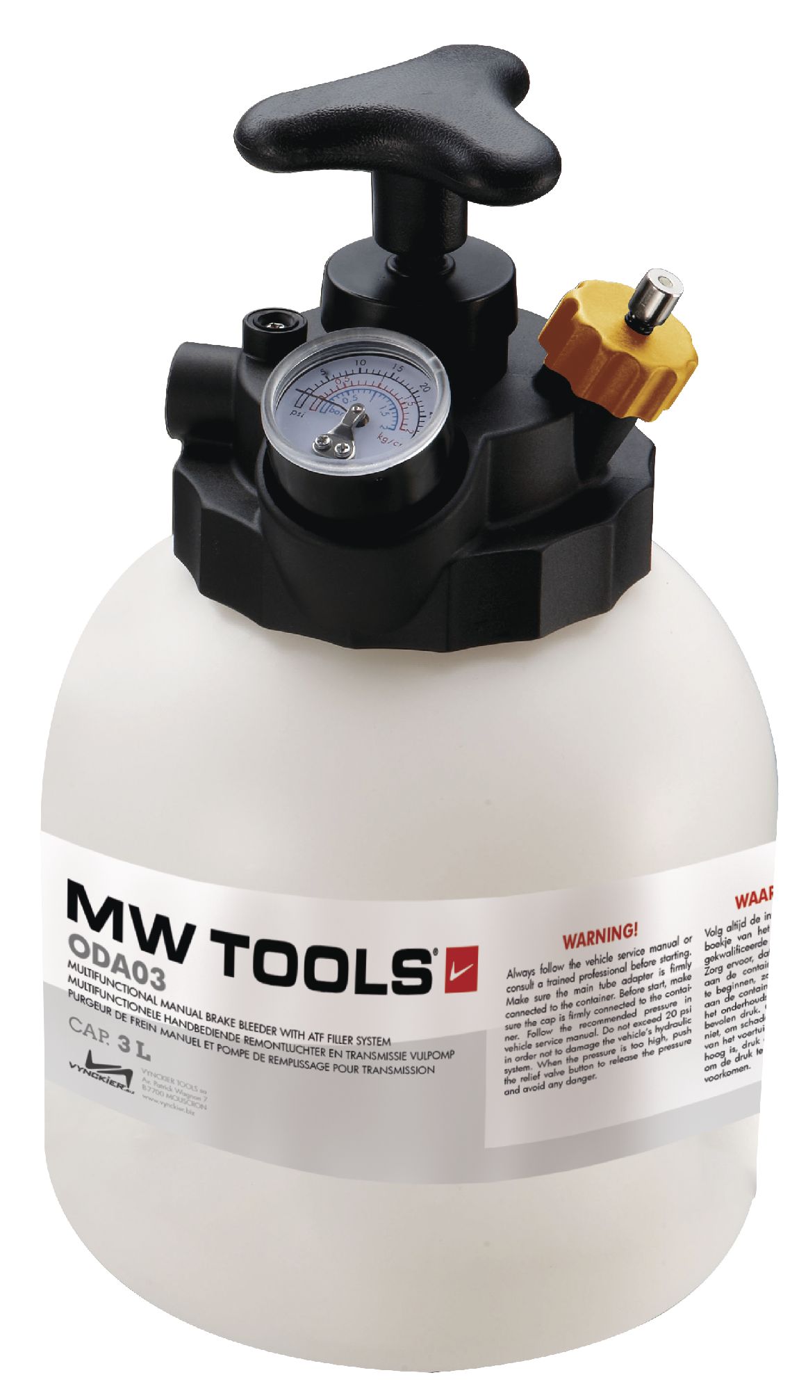 PURGEUR DE FREIN / POMPE DE REMPLISSAGE DE TRANSMISSION MW-TOOLS