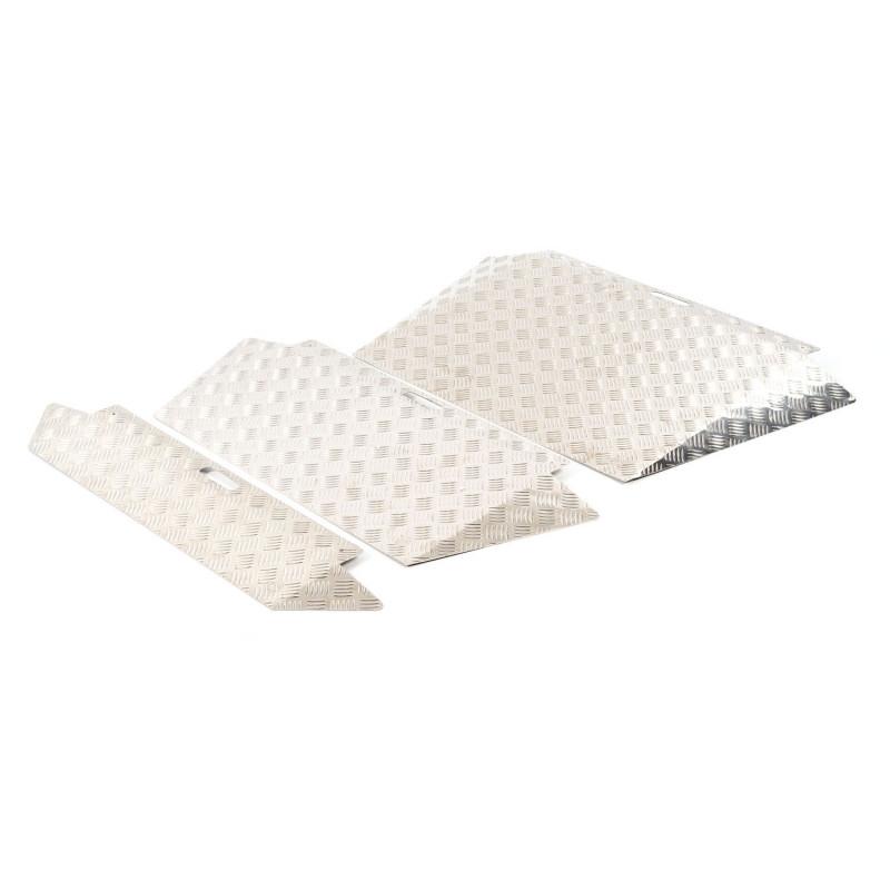 Rampe de seuil avec débords - Revêtement antidérapant - Plusieurs longueurs disponibles_0