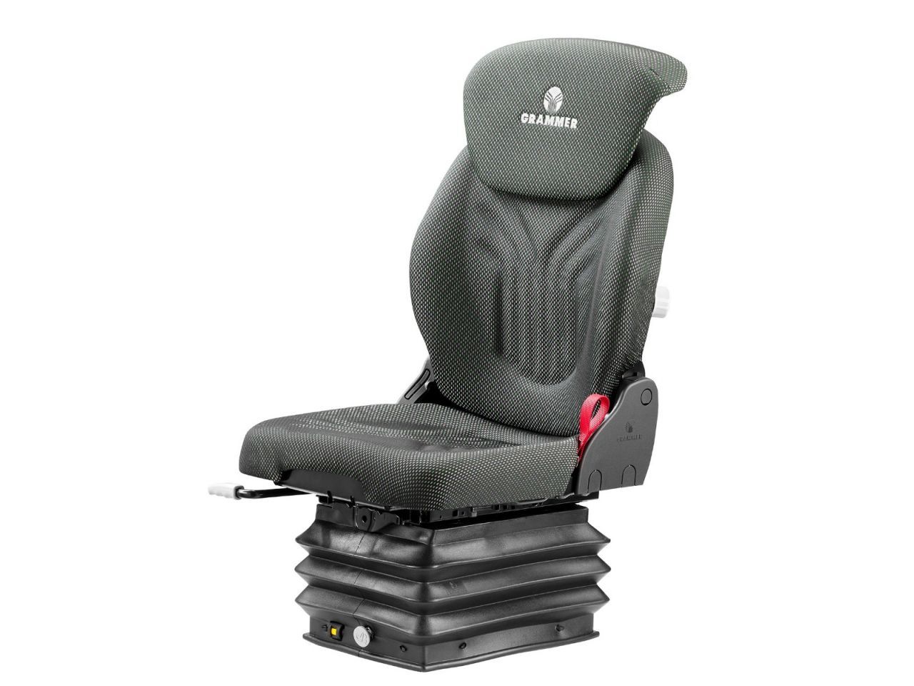 Siège de tracteur Grammer AG - Compacto Comfort S tissu agri - Course de la suspension : 80 mm - Référence 55052_0