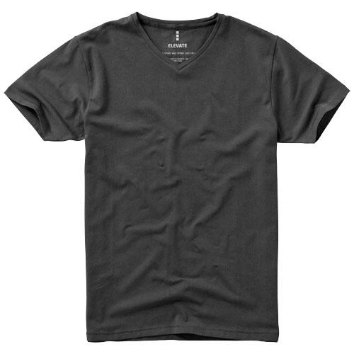T-shirt bio manches courtes pour homme - Kawartha - Col V - 95% coton biologique ringspun - 200 g/m²_0