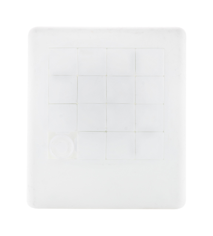 Taquin en plastique blanc - léger 24g - couleur blanche_0