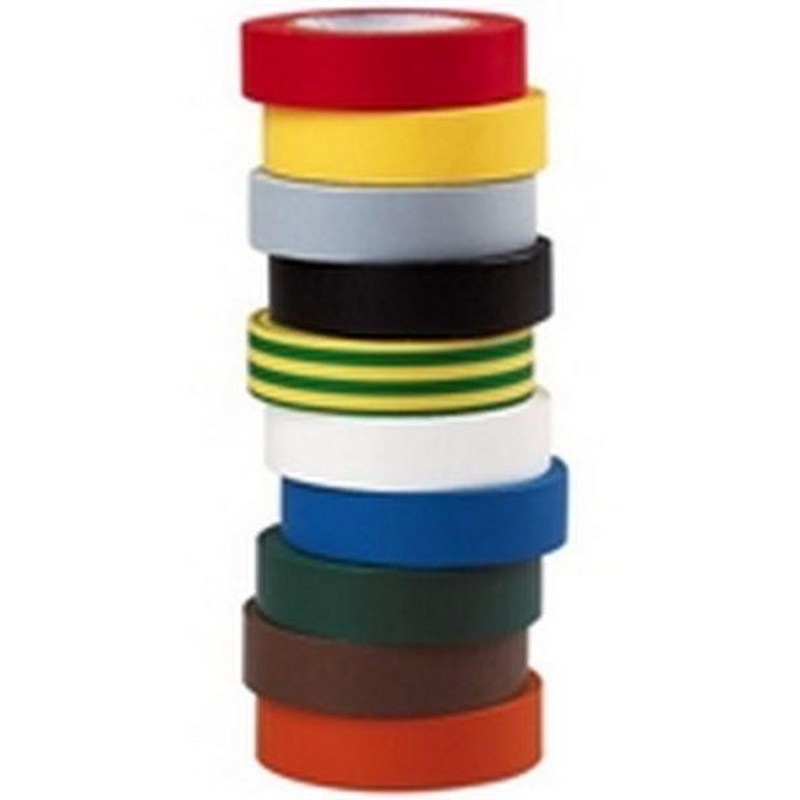 Étui 10 Rouleaux Scotch 35 Ruban Jaune électrique - Réf. 054007-10257, Neuf