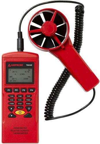 Anémomètre à hélice et thermo-hygromètre enregistreur Beha-Amprobe - 0.4-32 m/s, 0-100%HR, -20 à +70°C - AMPTMA40-A_0