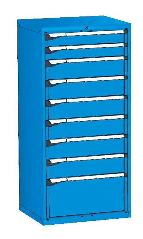 Armoire métallique 9 tiroirs novalp s bleu ral 5012_0