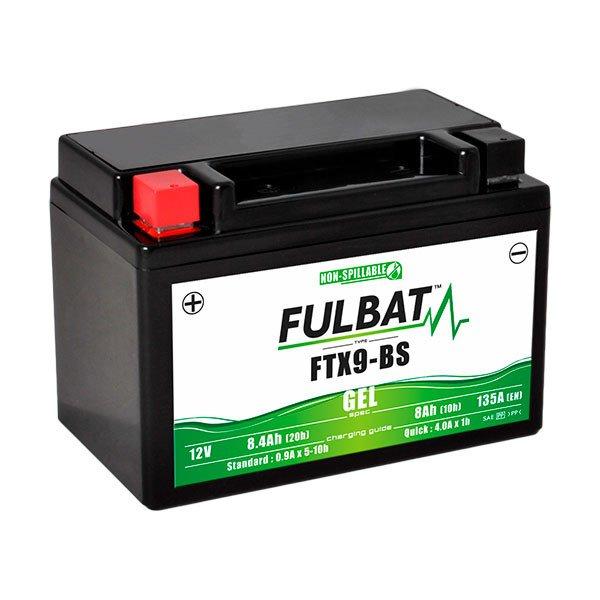 BATTERIE MOTO GEL YTX9-BS / FTX9-BS / WP9BS 12V 8AH_0